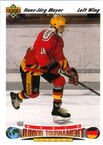 #682 Hans-Jorg Mayer - Germany - 1991-92 Upper Deck Hockey