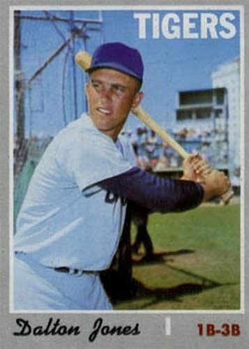 #682 Dalton Jones - Detroit Tigers - 1970 Topps Baseball