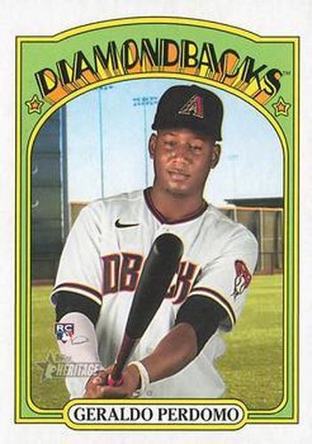 #682 Geraldo Perdomo - Arizona Diamondbacks - 2021 Topps Heritage Baseball