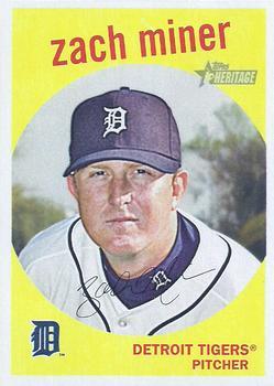 #682 Zach Miner - Detroit Tigers - 2008 Topps Heritage Baseball