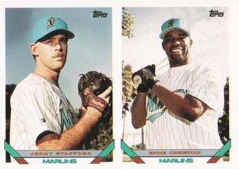 #683 Jerry Stafford / Eddie Christian - Florida Marlins - 1993 Topps Baseball