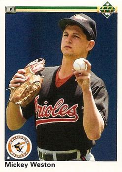 #683 Mickey Weston - Baltimore Orioles - 1990 Upper Deck Baseball