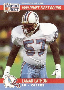 #683 Lamar Lathon - Houston Oilers - 1990 Pro Set Football