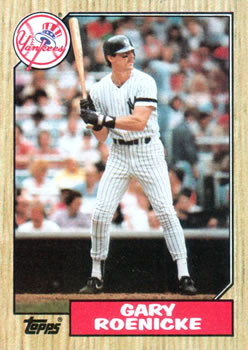 #683 Gary Roenicke - New York Yankees - 1987 Topps Baseball