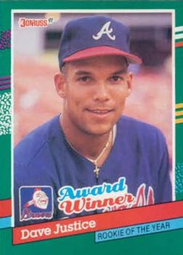 #683 Dave Justice - Atlanta Braves - 1991 Donruss Baseball
