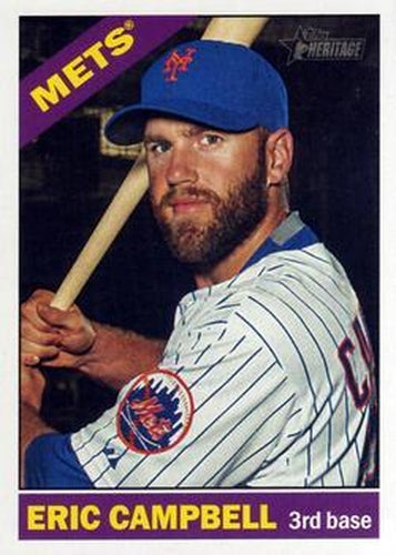 #683 Eric Campbell - New York Mets - 2015 Topps Heritage Baseball