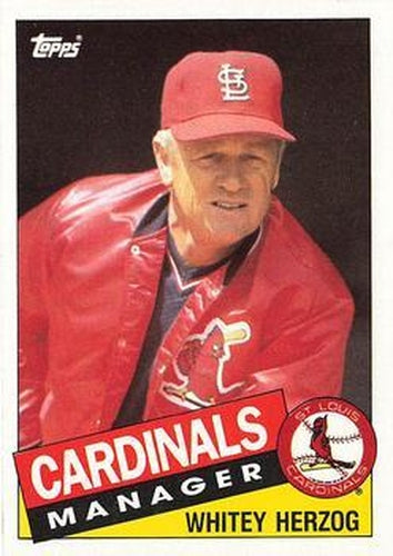 #683 Whitey Herzog - St. Louis Cardinals - 1985 Topps Baseball