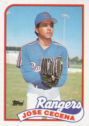 #683 Jose Cecena - Texas Rangers - 1989 Topps Baseball