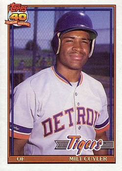 #684 Milt Cuyler - Detroit Tigers - 1991 Topps Baseball