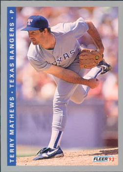 #684 Terry Mathews - Texas Rangers - 1993 Fleer Baseball