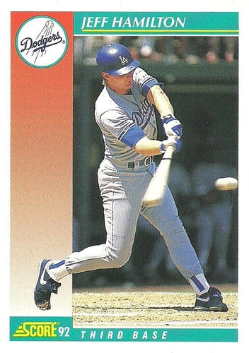 #684 Jeff Hamilton - Los Angeles Dodgers - 1992 Score Baseball