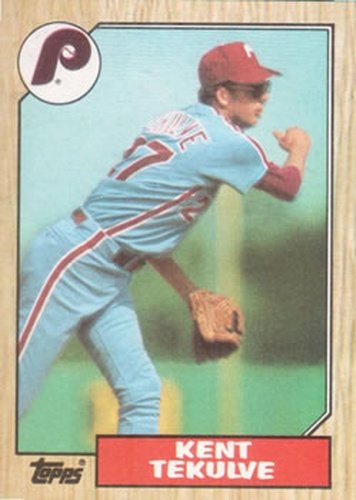 #684 Kent Tekulve - Philadelphia Phillies - 1987 Topps Baseball