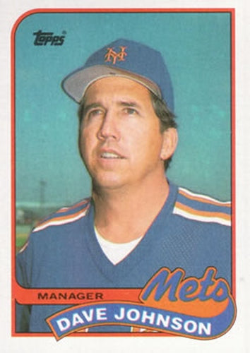 #684 Dave Johnson - New York Mets - 1989 Topps Baseball
