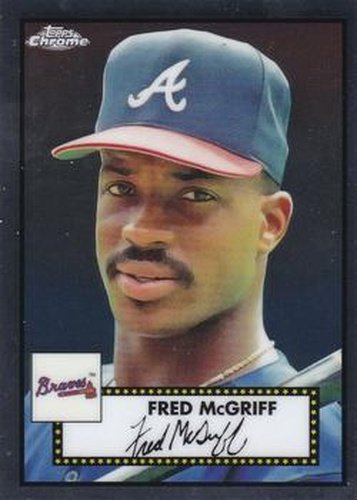 #684 Fred McGriff - Atlanta Braves - 2021 Topps Chrome Platinum Anniversary Baseball