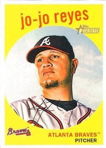 #684 Jo-Jo Reyes - Atlanta Braves - 2008 Topps Heritage Baseball