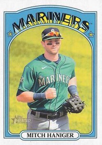 #684 Mitch Haniger - Seattle Mariners - 2021 Topps Heritage Baseball