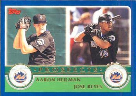 #684 Aaron Heilman / Jose Reyes - New York Mets - 2003 Topps Baseball