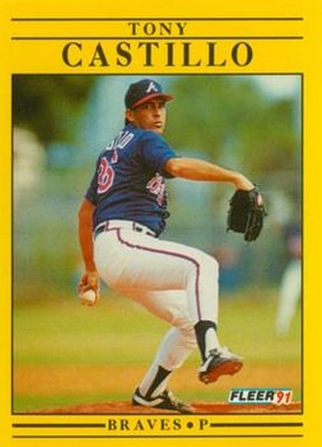 #685 Tony Castillo - Atlanta Braves - 1991 Fleer Baseball