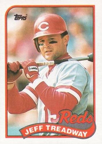 #685 Jeff Treadway - Cincinnati Reds - 1989 Topps Baseball