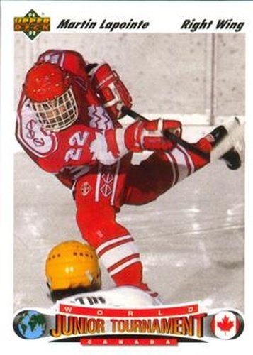 #685 Martin Lapointe - Canada - 1991-92 Upper Deck Hockey