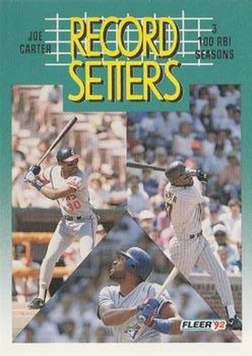 #685 Joe Carter - Toronto Blue Jays / Cleveland Indians / San Diego Padres - 1992 Fleer Baseball