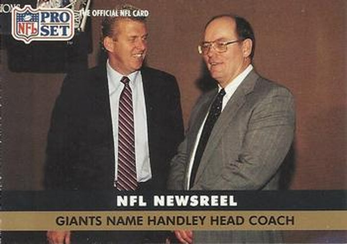 #685 Ray Handley - New York Giants - 1991 Pro Set Football