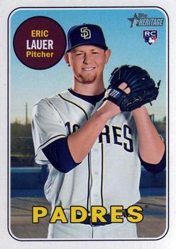 #685 Eric Lauer - San Diego Padres - 2018 Topps Heritage Baseball