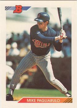 #685 Mike Pagliarulo - Minnesota Twins - 1992 Bowman Baseball