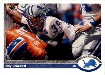 #685 Ray Crockett - Detroit Lions - 1991 Upper Deck Football