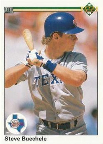 #685 Steve Buechele - Texas Rangers - 1990 Upper Deck Baseball