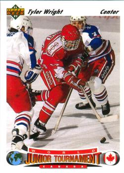 #686 Tyler Wright - Canada - 1991-92 Upper Deck Hockey