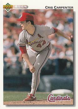 #686 Cris Carpenter - St. Louis Cardinals - 1992 Upper Deck Baseball
