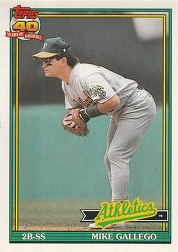 #686 Mike Gallego - Oakland Athletics - 1991 O-Pee-Chee Baseball