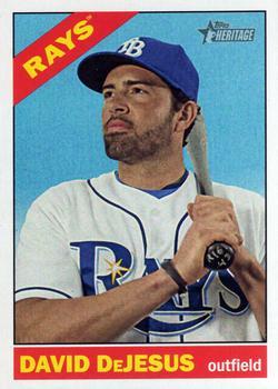 #686 David DeJesus - Tampa Bay Rays - 2015 Topps Heritage Baseball