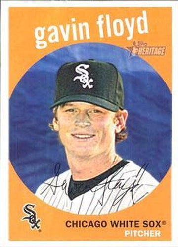 #686 Gavin Floyd - Chicago White Sox - 2008 Topps Heritage Baseball