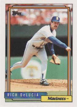 #686 Rich DeLucia - Seattle Mariners - 1992 Topps Baseball