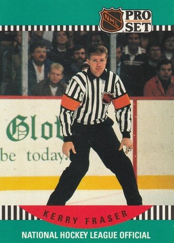 #686 Kerry Fraser - 1990-91 Pro Set Hockey