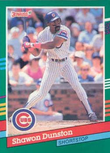 #686 Shawon Dunston - Chicago Cubs - 1991 Donruss Baseball