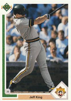 #687 Jeff King - Pittsburgh Pirates - 1991 Upper Deck Baseball
