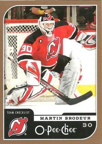 #687 Martin Brodeur - New Jersey Devils - 2006-07 O-Pee-Chee Hockey