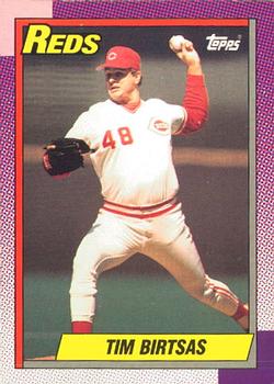 #687 Tim Birtsas - Cincinnati Reds - 1990 O-Pee-Chee Baseball
