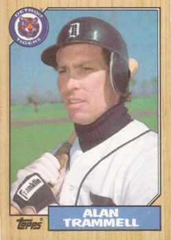 #687 Alan Trammell - Detroit Tigers - 1987 Topps Baseball