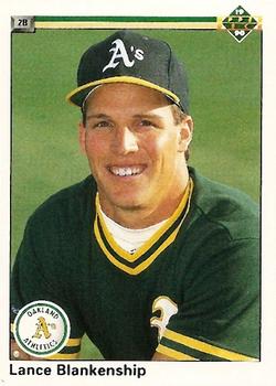 #687 Lance Blankenship - Oakland Athletics - 1990 Upper Deck Baseball