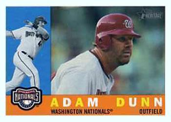 #687 Adam Dunn - Washington Nationals - 2009 Topps Heritage Baseball