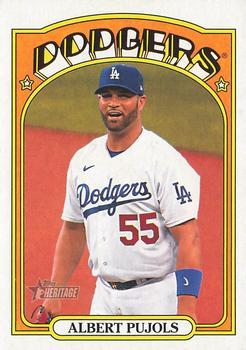 #687 Albert Pujols - Los Angeles Dodgers - 2021 Topps Heritage Baseball