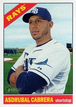 #687 Asdrubal Cabrera - Tampa Bay Rays - 2015 Topps Heritage Baseball