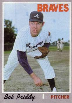 #687 Bob Priddy - Atlanta Braves - 1970 Topps Baseball