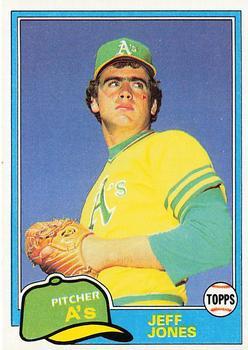 #687 Jeff Jones - Oakland Athletics - 1981 Topps Baseball