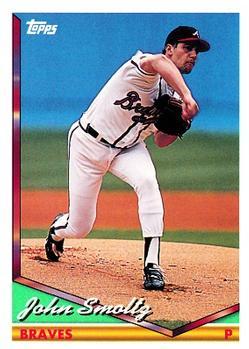 #687 John Smoltz - Atlanta Braves - 1994 Topps Baseball