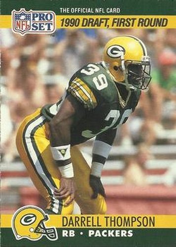 #687 Darrell Thompson - Green Bay Packers - 1990 Pro Set Football